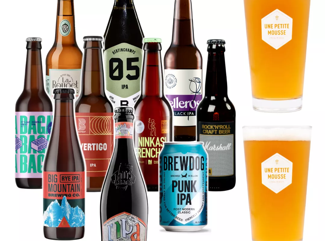 Coffret bières IPA : 10 bières + 2 verres | Achat en ligne | Une Petite ...