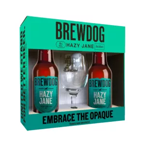 Coffret Bière Brewdog Hazy Jane : 2 Bières + 1 Verre | Idée cadeau