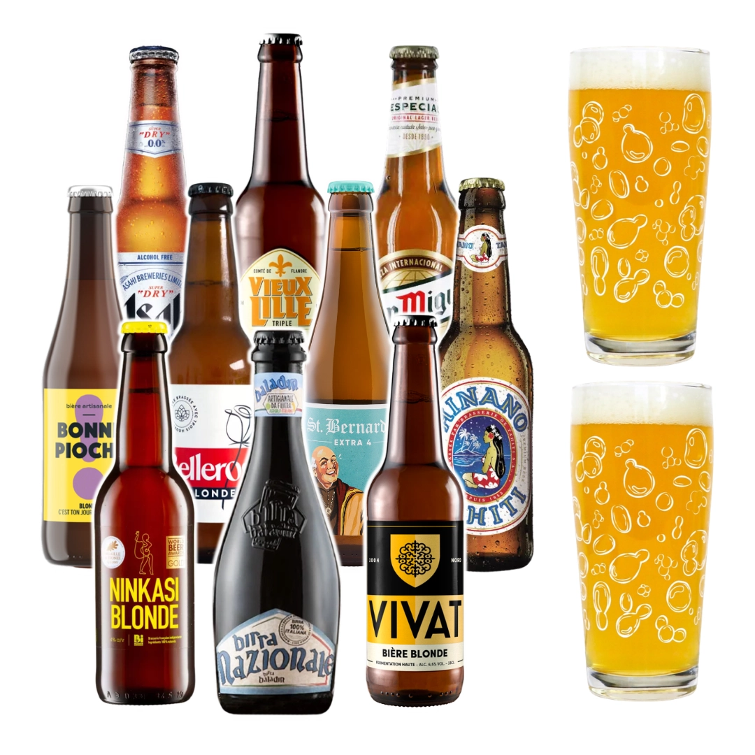 coffret de bières blondes