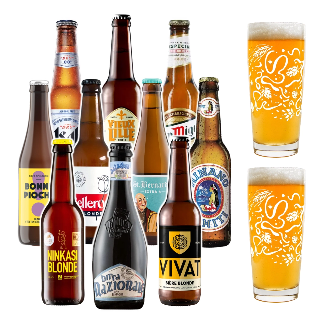 coffret de bières blondes