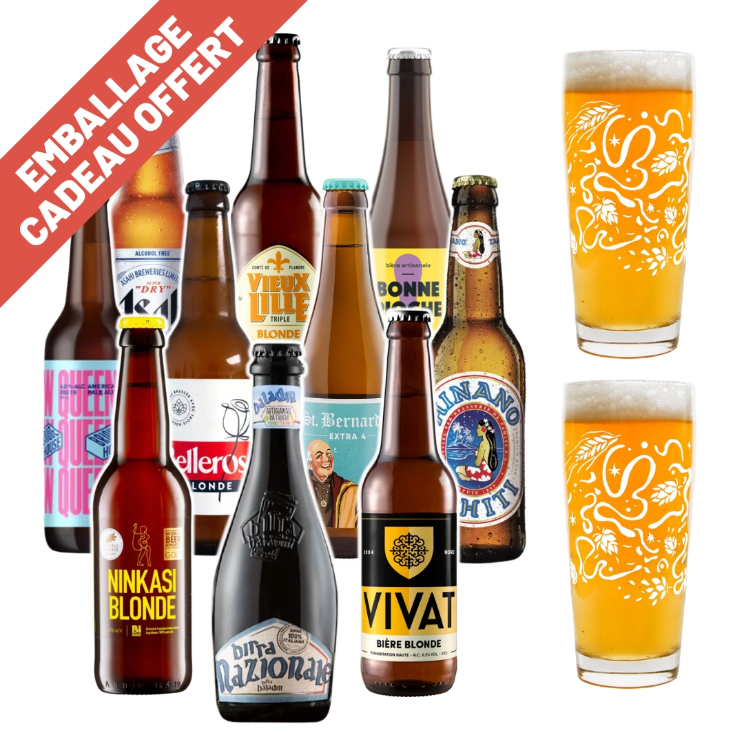coffret de bières blondes