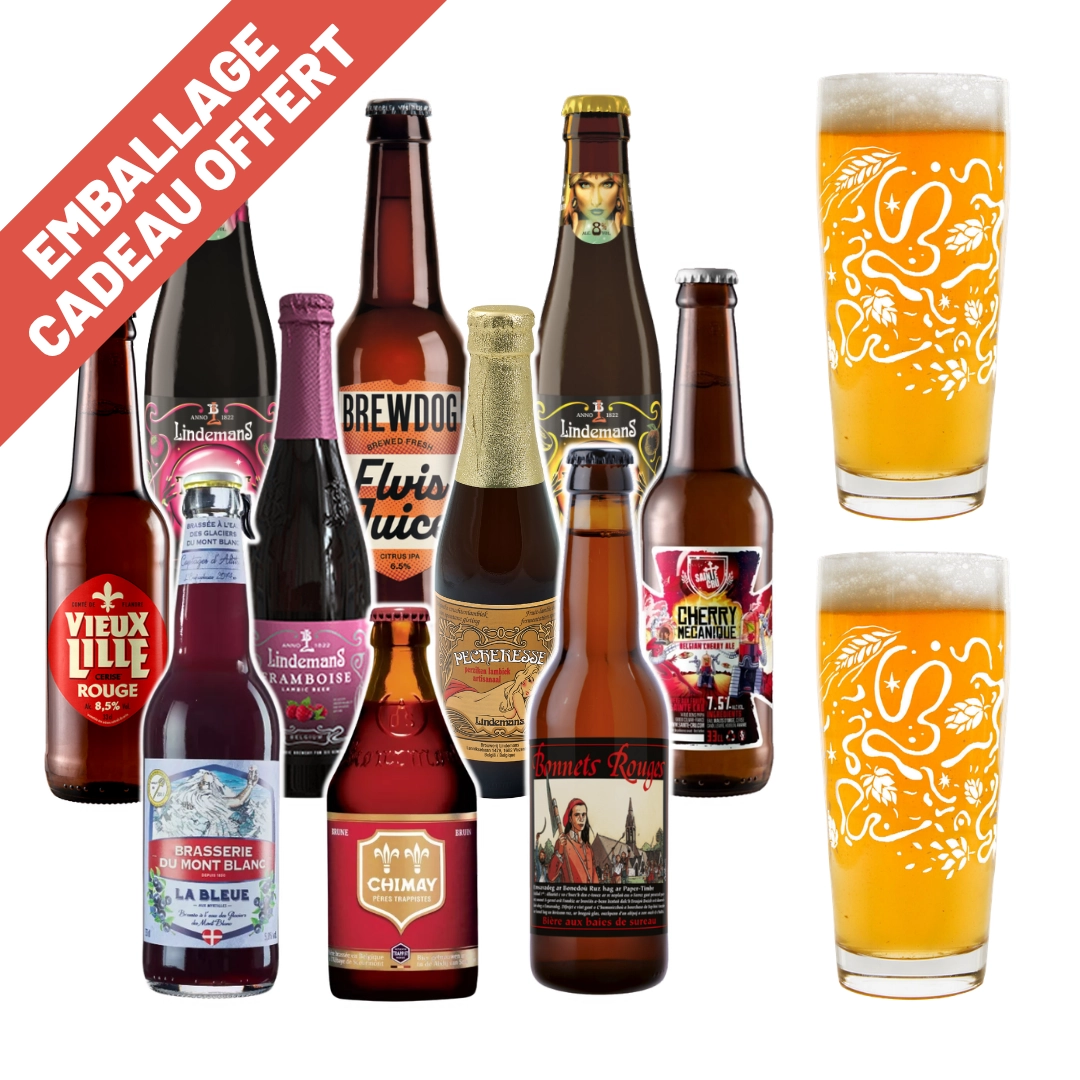 Coffret bières aux fruits