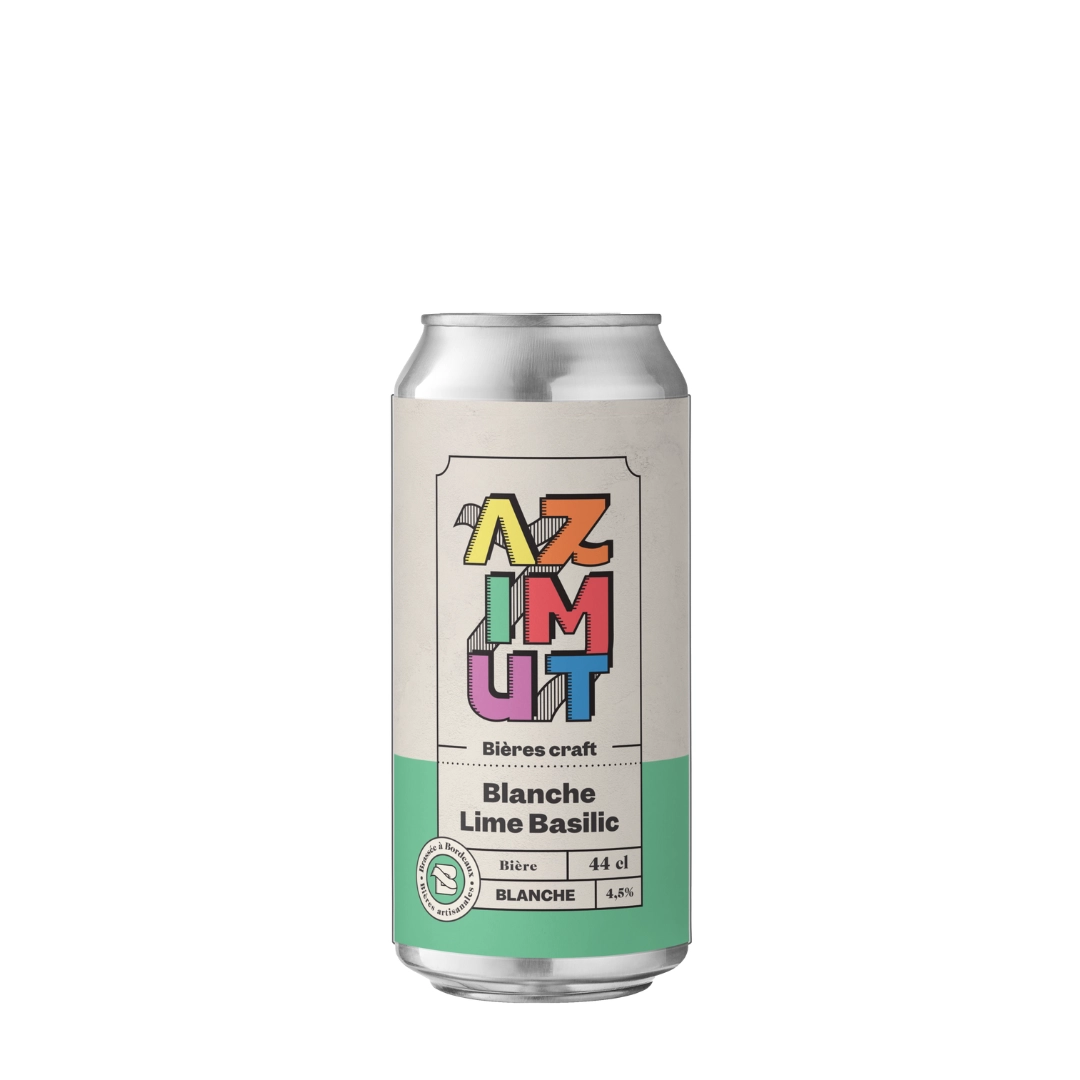 Bière Blanche Lime Basilic - Brasserie Azimut