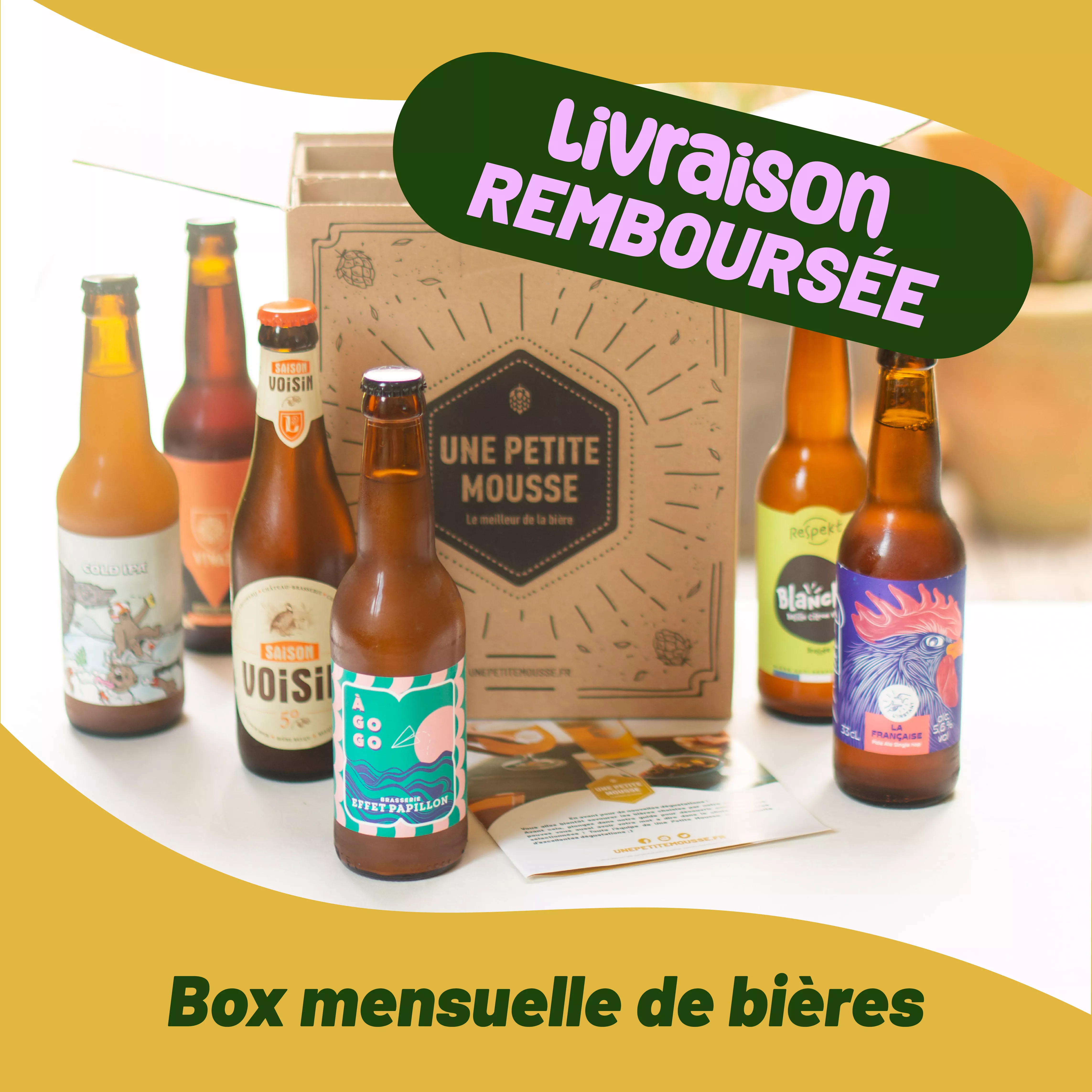 Abonnement mensuel box de bières