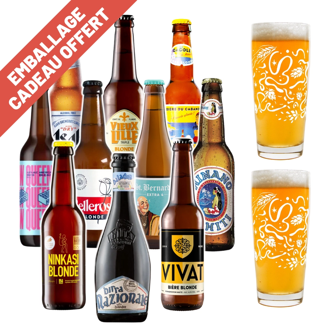coffret de bières blondes