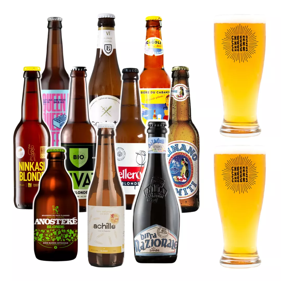 coffret de bières blondes