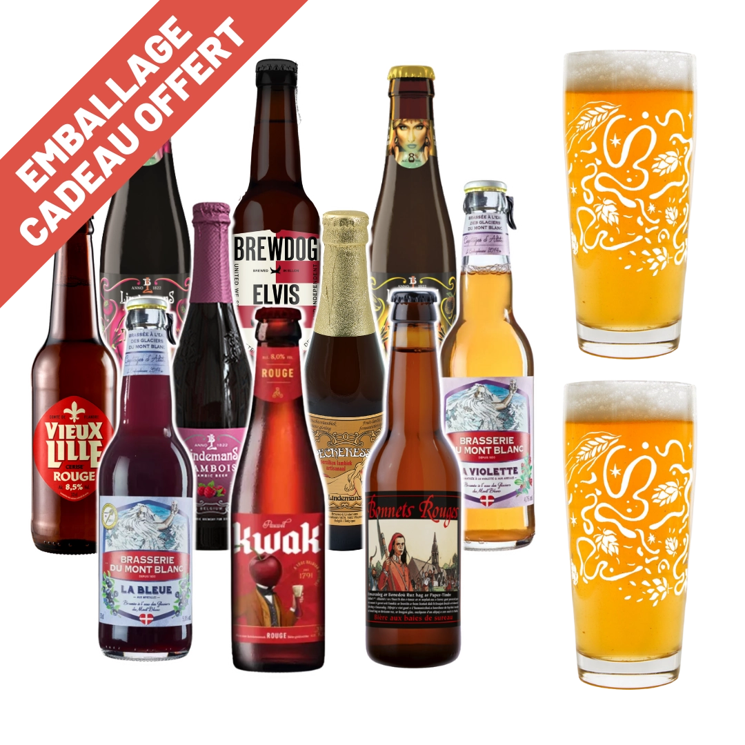 Coffret bières aux fruits