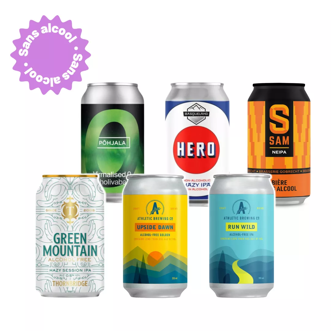 Coffret de canettes de bières sans alcool